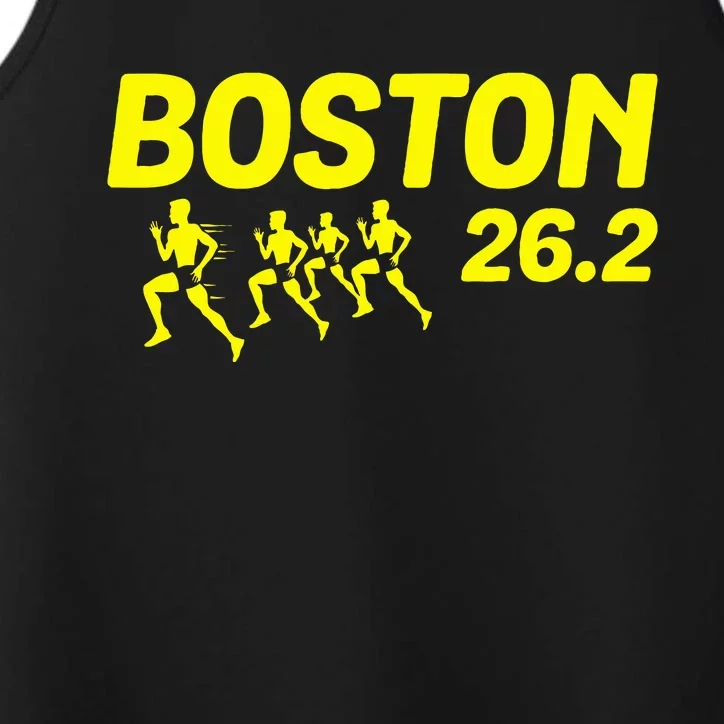 Boston 26.2 Miles 2024 Running Marathon Friend Support Performance Tank