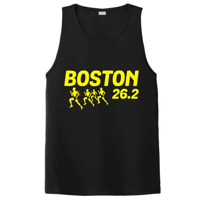 Boston 26.2 Miles 2024 Running Marathon Friend Support Performance Tank