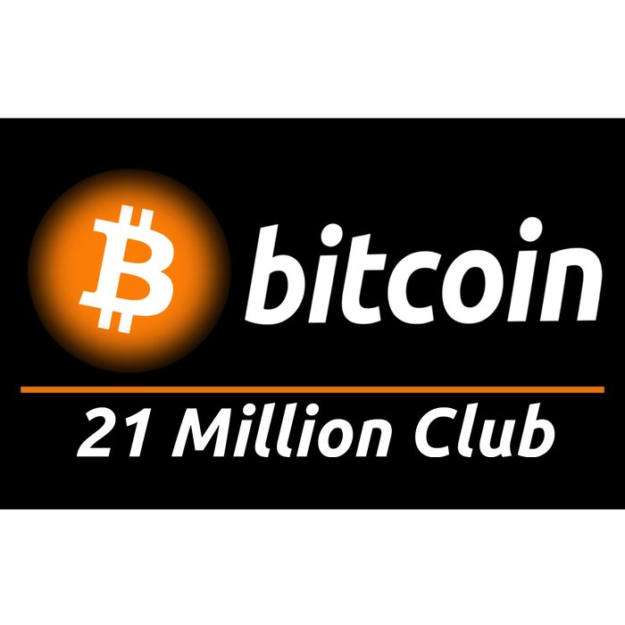 Bitcoin 21 Million Club, Cool Bitcoin, Cryptocurrency, Blockchain Bumper Sticker