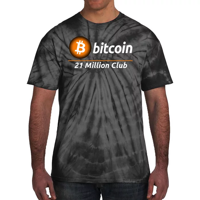 Bitcoin 21 Million Club, Cool Bitcoin, Cryptocurrency, Blockchain Tie-Dye T-Shirt