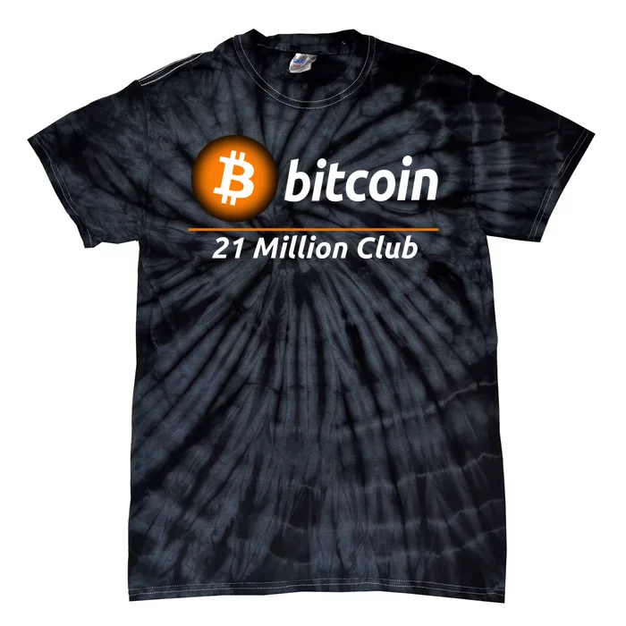 Bitcoin 21 Million Club, Cool Bitcoin, Cryptocurrency, Blockchain Tie-Dye T-Shirt