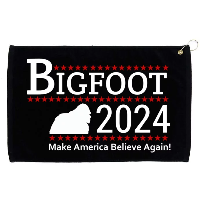 Bigfoot 2024 Make America Believe Again! Grommeted Golf Towel