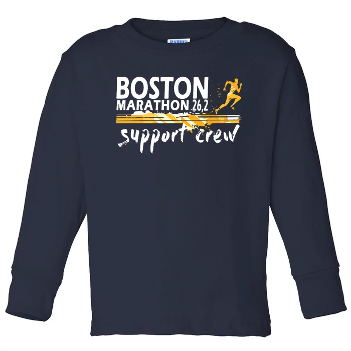 Boston 262 Marathon Support Crew For Men Women Toddler Long Sleeve Shirt