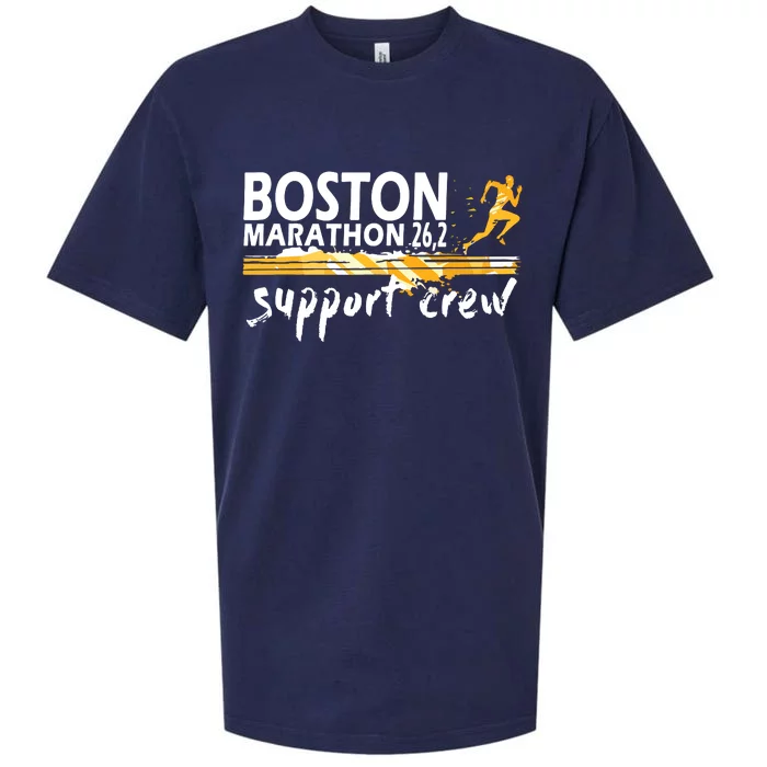 Boston 262 Marathon Support Crew For Men Women Sueded Cloud Jersey T-Shirt