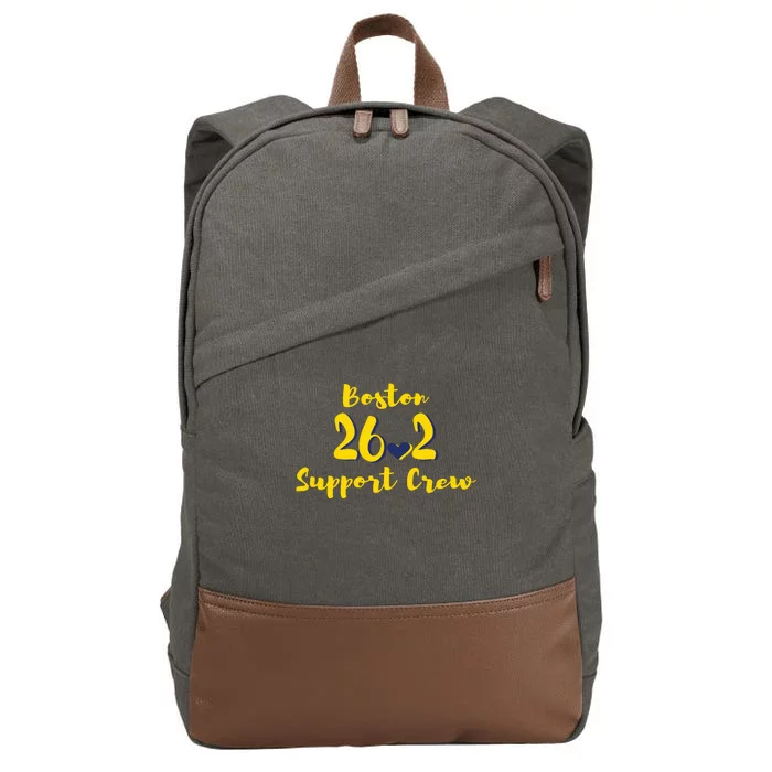 Boston 262 Marathon Support Crew Cotton Canvas Backpack