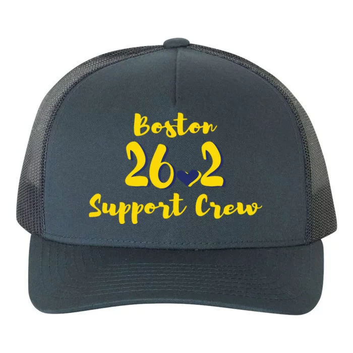 Boston 262 Marathon Support Crew Yupoong Adult 5-Panel Trucker Hat