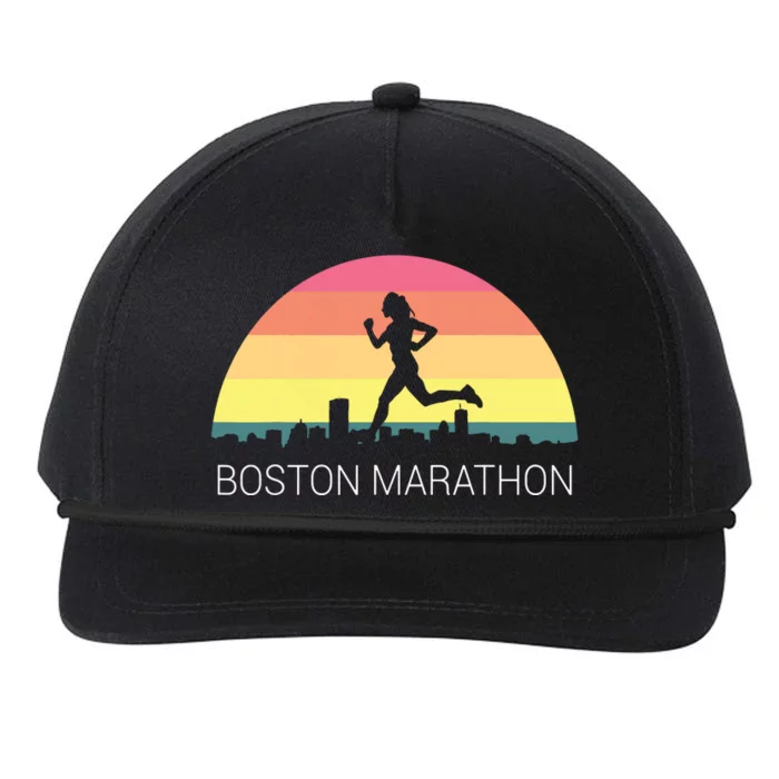 Boston 262 Miles Marathon Running Friend Support Gift Snapback Five-Panel Rope Hat