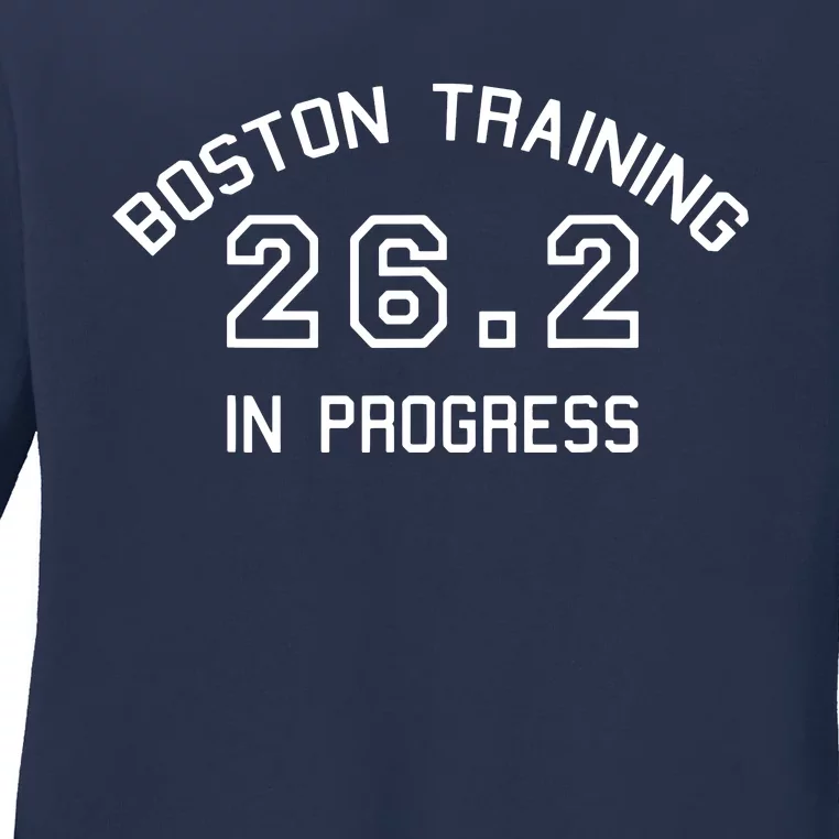 Boston 262 Marathon Training Ladies Long Sleeve Shirt