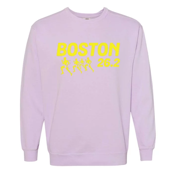 Boston 262 Miles Running Marathon Friend Support Gift Garment-Dyed Sweatshirt