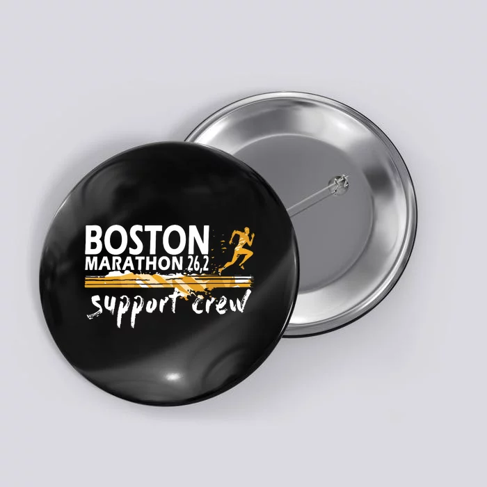 Boston 262 Marathon Support Crew For Womenyouth Button