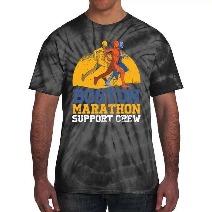 Boston 2024 Marathon Runner 262 Miles Support Crew Tie-Dye T-Shirt