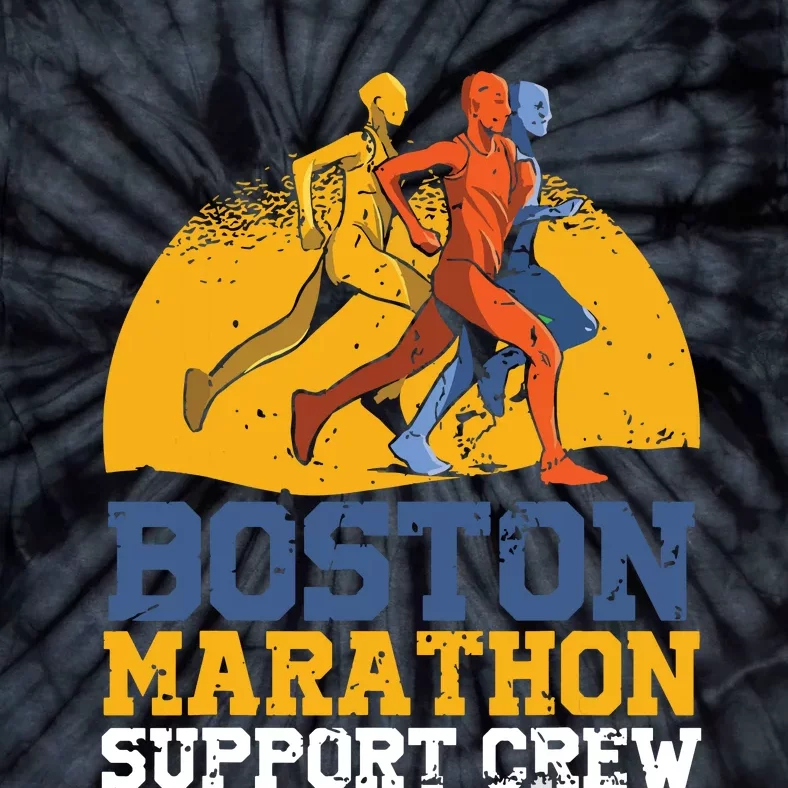 Boston 2024 Marathon Runner 262 Miles Support Crew Tie-Dye T-Shirt