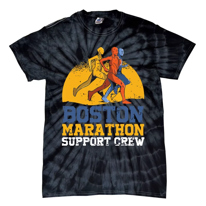 Boston 2024 Marathon Runner 262 Miles Support Crew Tie-Dye T-Shirt