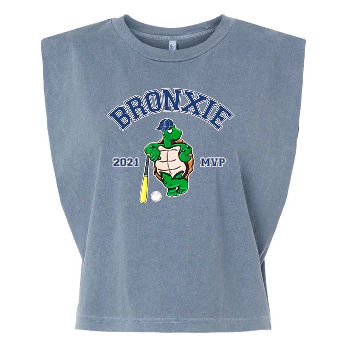 Bronxie 2021 MVP Baseball Turtle Logo Garment-Dyed Women's Muscle Tee