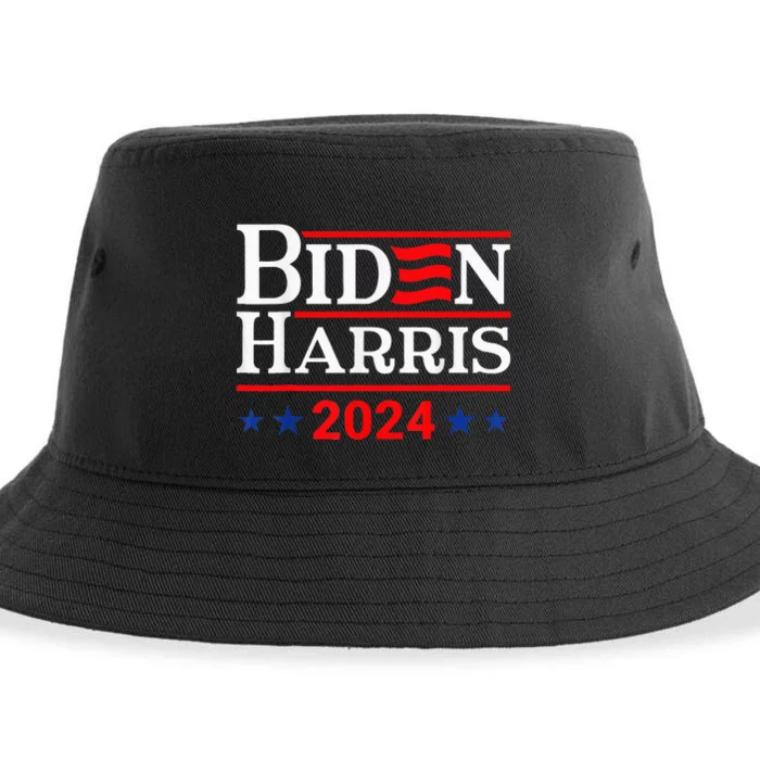 Bidenharris 2024 President American Flag Joebiden Kamala Sustainable Bucket Hat