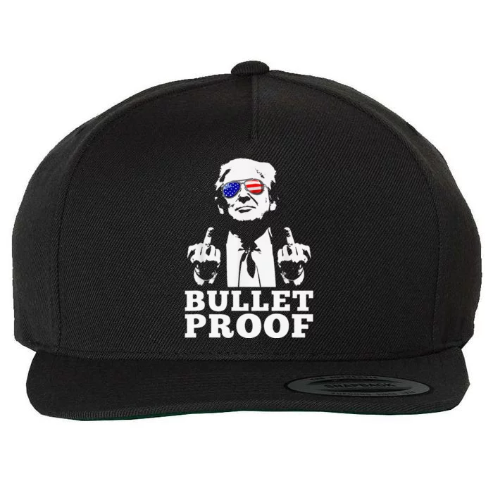 Bulletproof 2024 Presidential Candidate 45 Wool Snapback Cap