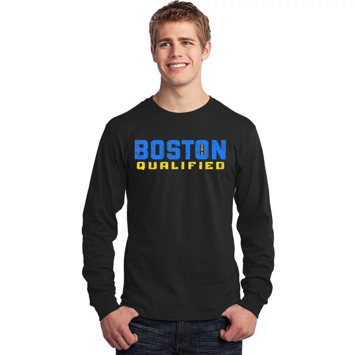 Boston 26.2 Qualified Runner In Training Qualifier Tall Long Sleeve T-Shirt