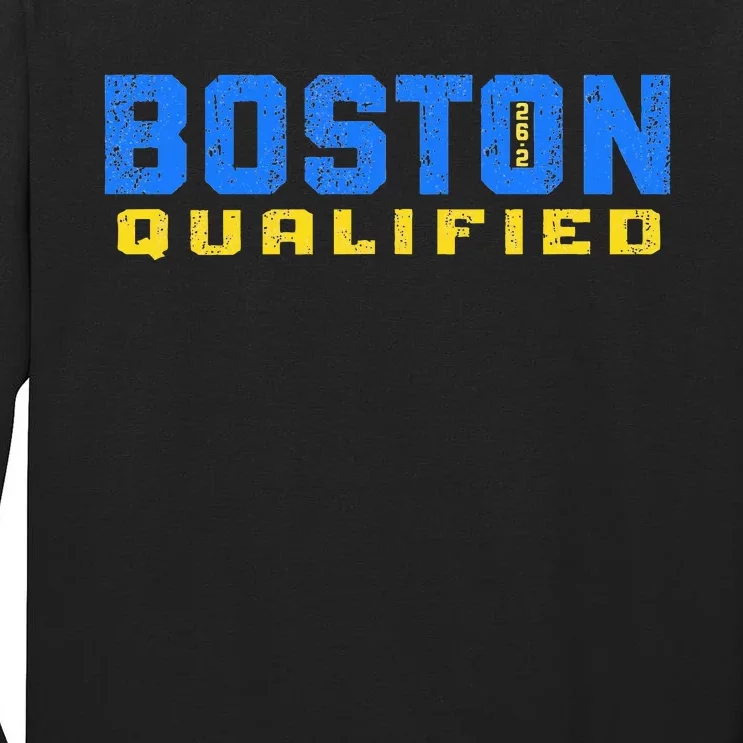 Boston 26.2 Qualified Runner In Training Qualifier Tall Long Sleeve T-Shirt