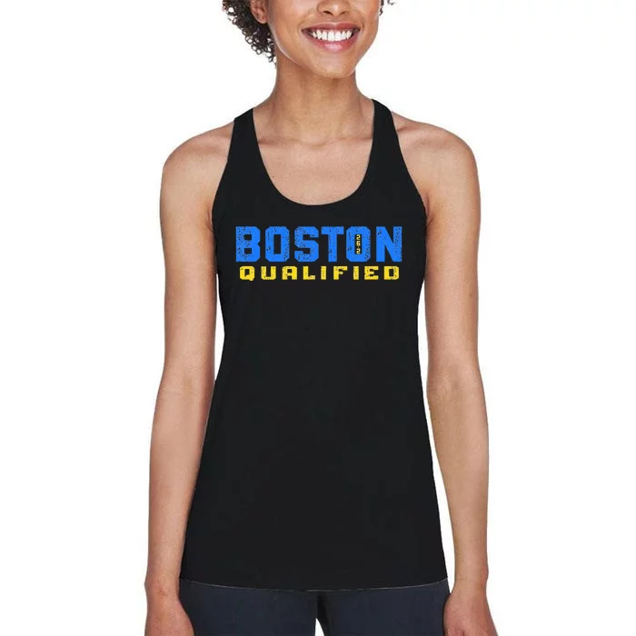 Boston 26.2 Qualified Runner In Training Qualifier Women's Racerback Tank