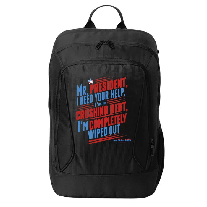 Biden 2024 Rally Lines Election Patriotic Political Humor Gift City Backpack