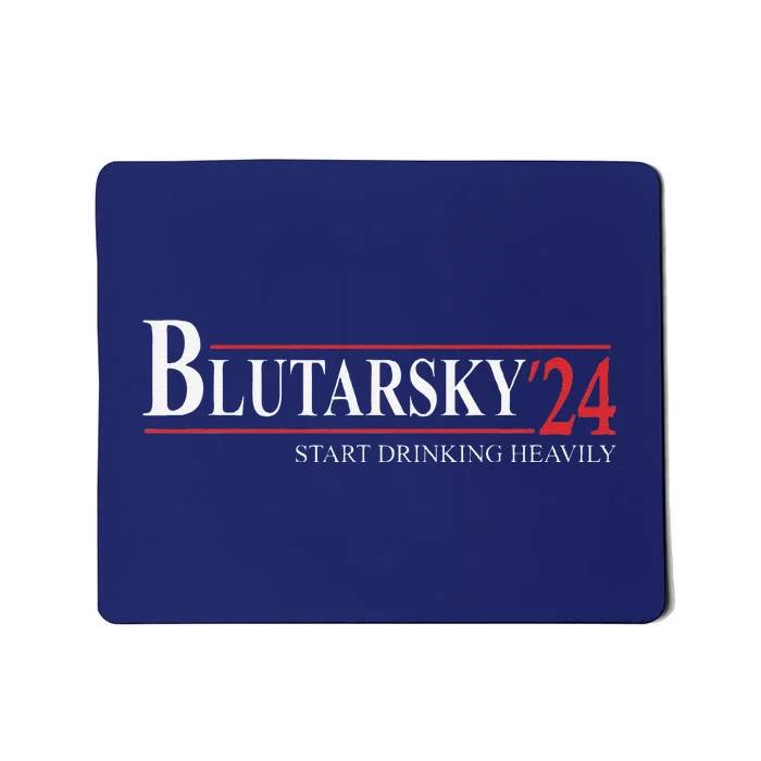 Blutarsky 2024 Start Drinking Heavily Funny Political Mousepad