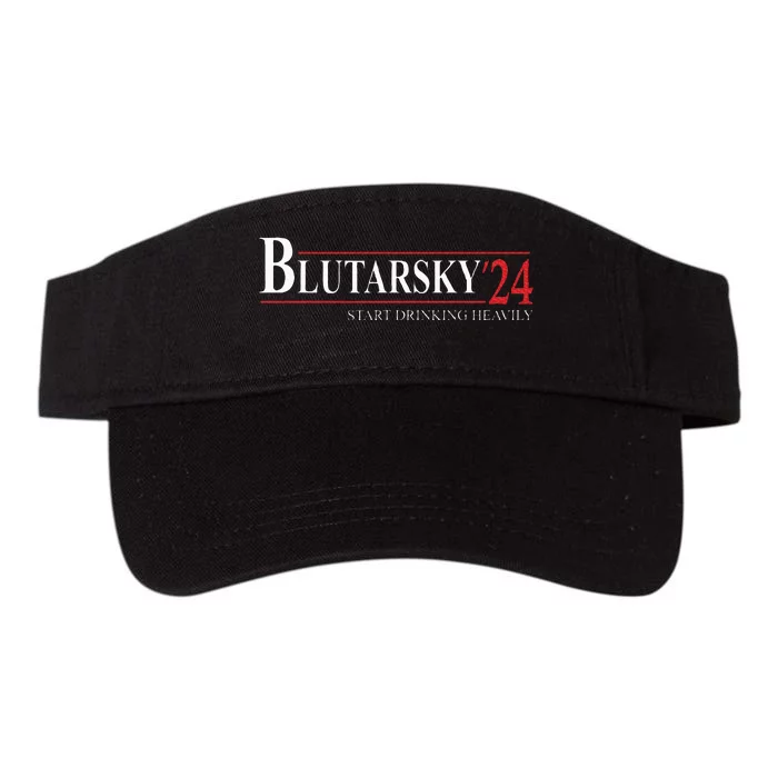 Blutarsky 2024 Start Drinking Heavily Funny Valucap Bio-Washed Visor