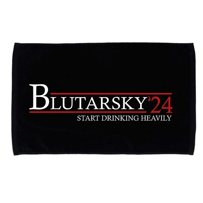 Blutarsky 2024 Start Drinking Heavily Funny Microfiber Hand Towel