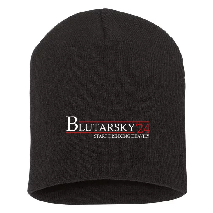 Blutarsky 2024 Start Drinking Heavily Funny Short Acrylic Beanie