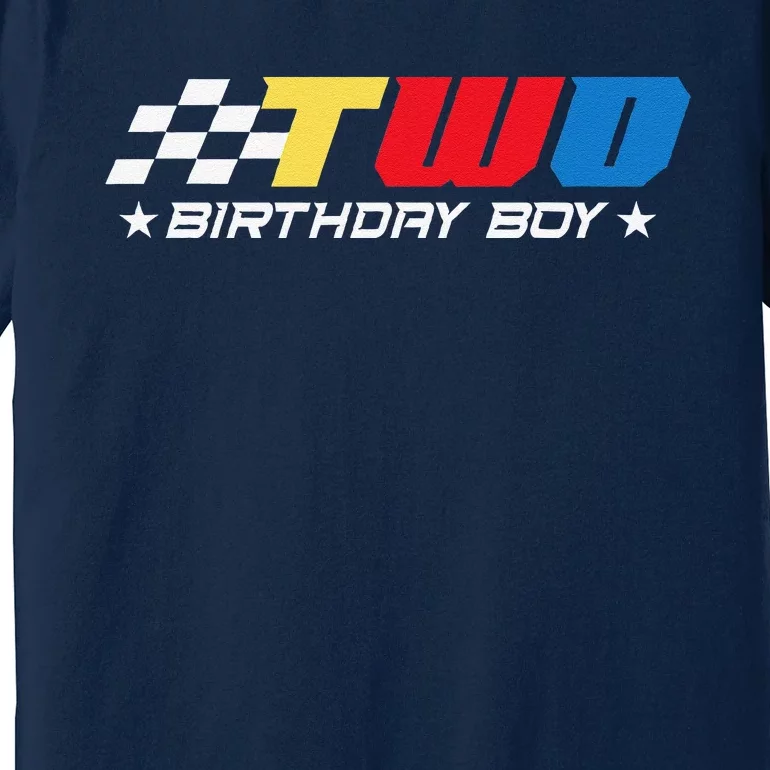 Birthday 2 Two Race Car 2nd Racing Pit Crew Driver Premium T-Shirt