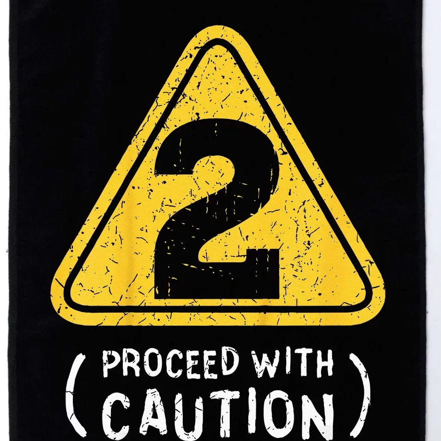 Birthday 2 Two Construction Sign 2nd Birthday Platinum Collection Golf Towel