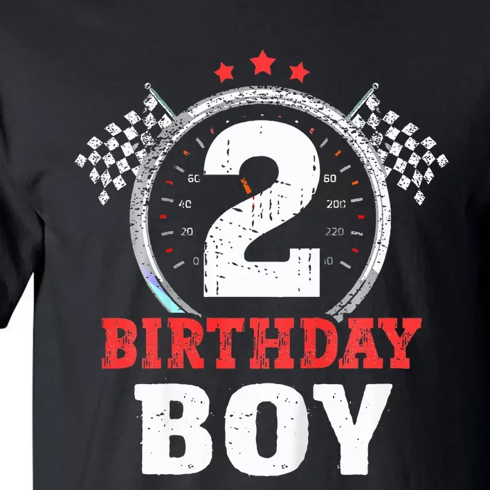 Birthday  2 Two Race Car 2nd Birthday Racing Car Driver Tall T-Shirt