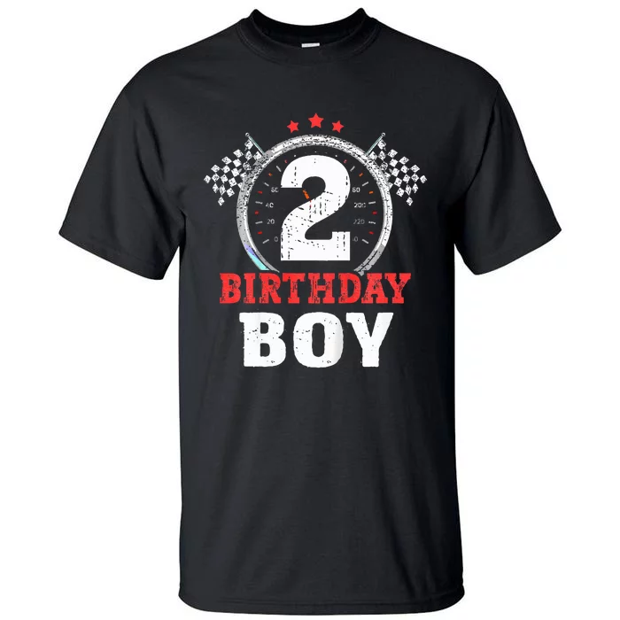 Birthday  2 Two Race Car 2nd Birthday Racing Car Driver Tall T-Shirt