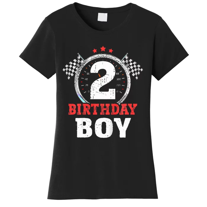 Birthday  2 Two Race Car 2nd Birthday Racing Car Driver Women's T-Shirt