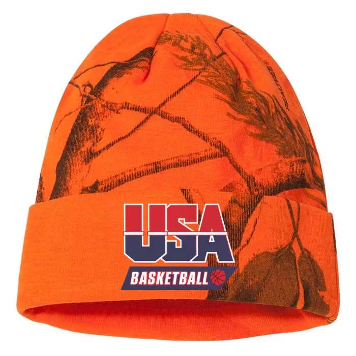 Basketball 2024 Usa Patriotic Sports Lover American B Ball Kati - 12in Camo Beanie