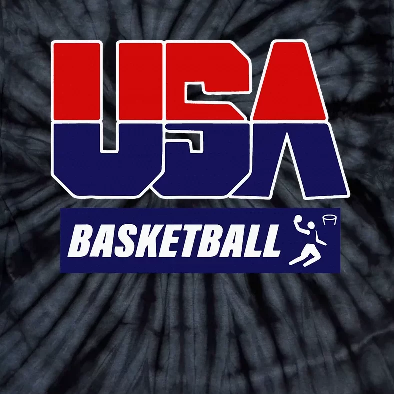 Basketball 2024 Usa Tie-Dye T-Shirt