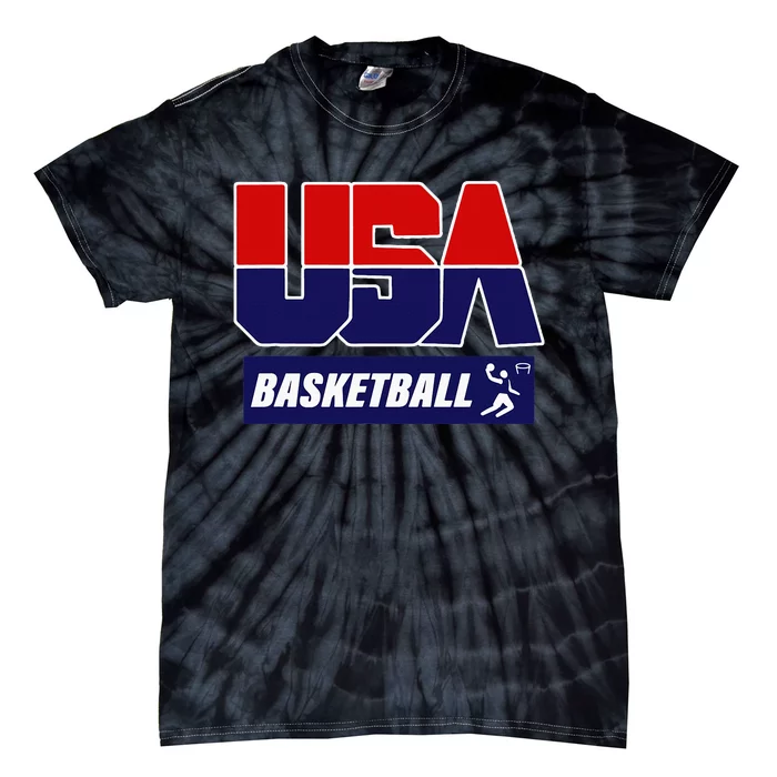 Basketball 2024 Usa Tie-Dye T-Shirt