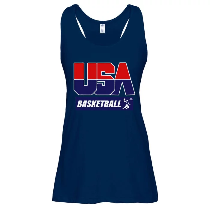 Basketball 2021 Usa Ladies Essential Flowy Tank