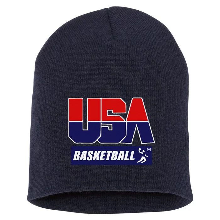 Basketball 2021 Usa Short Acrylic Beanie