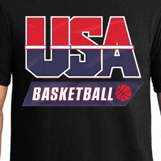 Basketball 2024 Usa Patriotic Sports Lover American B Ball Pajama Set