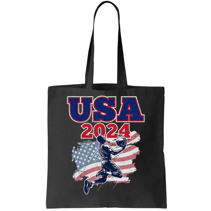 Basketball 2024 Vintage Usa Gift Tote Bag