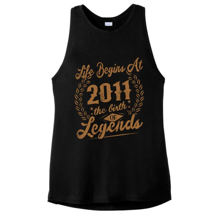 Birthday 365 2011 The Birth Of Legendary Birthday Gift Great Gift Ladies Tri-Blend Wicking Tank