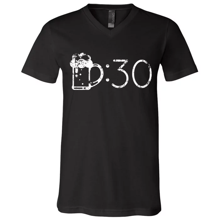 Beer 30 Funny T For Beer Drinkers V-Neck T-Shirt