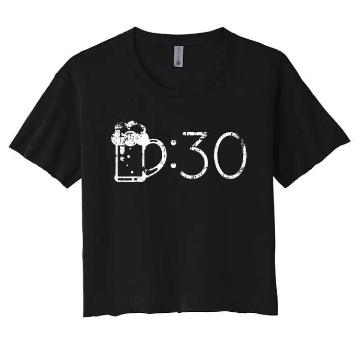 Beer 30 Funny T For Beer Drinkers Women's Crop Top Tee