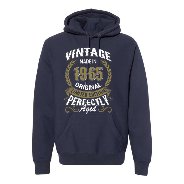 Birthday 365 Vintage1965 Birthday Gift for Premium Hoodie