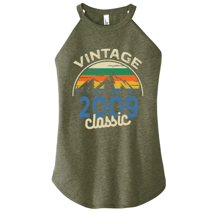 Birthday 365 Vintage 2009 Classic Birthday Gifts Women’s Perfect Tri Rocker Tank