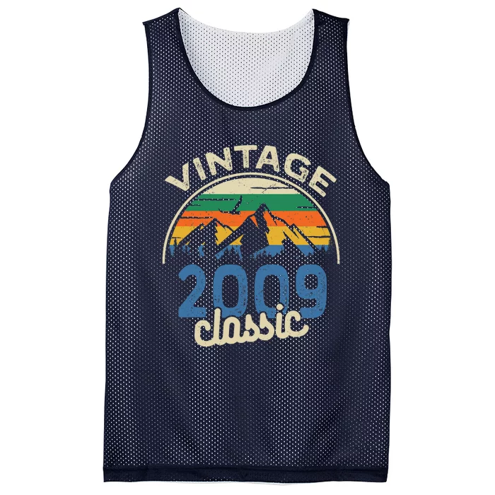 Birthday 365 Vintage 2009 Classic Birthday Gifts Mesh Reversible Basketball Jersey Tank