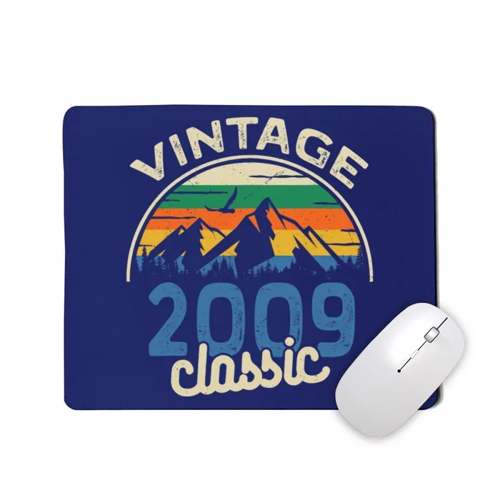 Birthday 365 Vintage 2009 Classic Birthday Gifts Mousepad