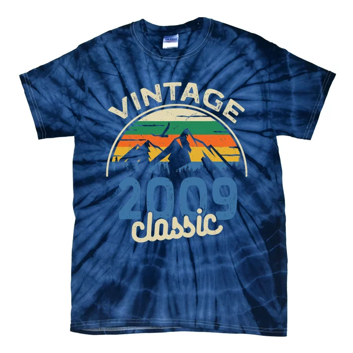 Birthday 365 Vintage 2009 Classic Birthday Gifts Tie-Dye T-Shirt