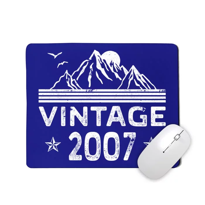 Birthday 365 Vintage 2007 Birthday Gift Gift Mousepad