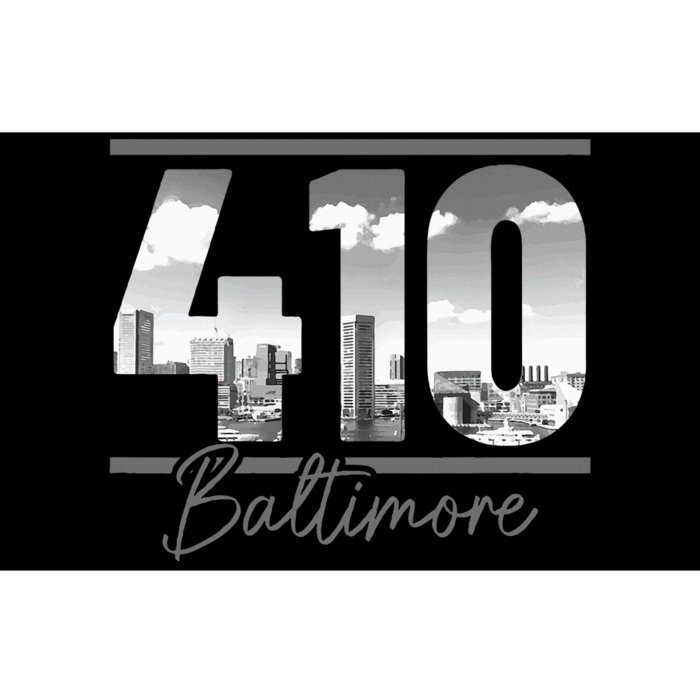 Baltimore 410 Area Code Skyline Maryland Vintage Bumper Sticker